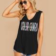 Womens Color Guard Mama Life Color Guard Mom Women's V-neck Casual Sleeveless Tank Top