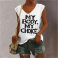 My Body My Choice Pro Choice Reproductive Rights V2 Women's Vneck Tank Top