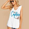 Dibs On The Captain Fire Captain Wife Girlfriend Sailing Women's V-neck Casual Sleeveless Tank Top