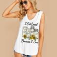 I Eat Local Because I Can Sunflower Women's V-neck Casual Sleeveless Tank Top