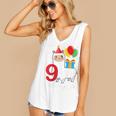 Kids 9 Year Old Gift 9Th Birthday Girl Ns Funny Llama Alpaca Women's V-neck Casual Sleeveless Tank Top