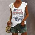 Stars Stripes Reproductive Rights Patriotic 4Th Of July Cute Women's Vneck Tank Top