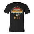Vintage 49Th Birthday Awesome Since July 1973 Epic Legend Unisex Jersey Short Sleeve Crewneck Tshirt