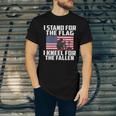 I Stand For The Flag Kneel For The Fallen Memorial Day Gift Unisex Jersey Short Sleeve Crewneck Tshirt