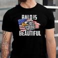 Bald Is Beautiful July 4Th Eagle Patriotic American Vintage Jersey T-Shirt