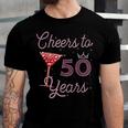 Cheers To 50 Years 50Th Birthday 50 Years Old Bday Unisex Jersey Short Sleeve Crewneck Tshirt
