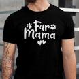 Fur Mama Paw Floral Dog Mom Jersey T-Shirt