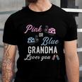Pink Or Blue Grandma Loves You Ladybug Gender Reveal Party Gift Unisex Jersey Short Sleeve Crewneck Tshirt
