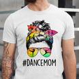 Dance Mom Messy Bun Hair Funny Mothers Day  Unisex Jersey Short Sleeve Crewneck Tshirt