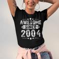 18Th Birthday Vintage Awesome Since 2004 Unisex Jersey Short Sleeve Crewneck Tshirt