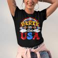 Party In The Usa Vintage Daisy Flowers 4Th Of July Patriotic Unisex Jersey Short Sleeve Crewneck Tshirt