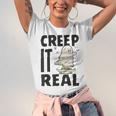 Creep It Real Ghost Men Skateboarding Halloween Fall Season Men Women T-shirt Unisex Jersey Short Sleeve Crewneck Tee
