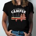 American Camper US Flag Patriotic Camping Jersey T-Shirt
