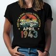 Awesome Since April 1943 Vintage 80Th Birthday For Jersey T-Shirt