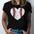Baseball Heart Fun Mom Dad Softball Wife Jersey T-Shirt
