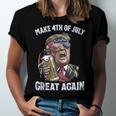 Make 4Th Of July Great Again Patriot Trump Men Drinking Beer Unisex Jersey Short Sleeve Crewneck Tshirt