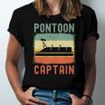 Pontoon Captain Retro Vintage Boat Lake Outfit Jersey T-Shirt