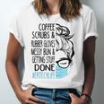 Coffee Scrubs And Rubber Gloves Messy Bun Er Tech Jersey T-Shirt