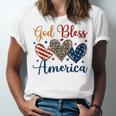God Bless America Patriotic 4Th Of July American Christians Unisex Jersey Short Sleeve Crewneck Tshirt