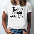 Halloween Trick Or Treat Black Design V2 Men Women T-shirt Unisex Jersey Short Sleeve Crewneck Tee