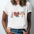 Peace Love Reproductive Rights Uterus Womens Rights Pro Choice Unisex Jersey Short Sleeve Crewneck Tshirt