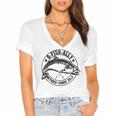 O-Fish-Ally Retired 2022 Fishing Retirement Funny Fisherman Women's Jersey Short Sleeve Deep V-Neck Tshirt