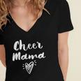 Cheerleader Mom Gifts- Womens Cheer Team Mother- Cheer Mom Pullover Women's Jersey Short Sleeve Deep V-Neck Tshirt