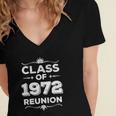 Class Of 1972 Reunion Class Of 72 Reunion 1972 Class Reunion Women's Jersey Short Sleeve Deep V-Neck Tshirt