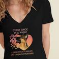 Every Once In A While A Dutch Shepherd Enters You Life Women's Jersey Short Sleeve Deep V-Neck Tshirt