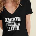 Lovely Funny Cool Sarcastic Eat Sleep Archery Repeat Women's Jersey Short Sleeve Deep V-Neck Tshirt Lovely Funny Cool Sarcastic Eat Sleep Archery Repeat Women's Jersey Short Sleeve Deep V-Neck Tshirt
