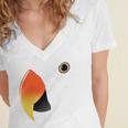 Eclectus Parrot Eclectus Roratus Women's Jersey Short Sleeve Deep V-Neck Tshirt