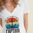 Funny Captain Wife Dibs On The Captain V11 Women's Jersey Short Sleeve Deep V-Neck Tshirt