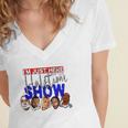 I&8217M Just Here For The Halftime Show Women's Jersey Short Sleeve Deep V-Neck Tshirt