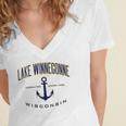 Lake Winneconne Wi For Women &Amp Men Women's Jersey Short Sleeve Deep V-Neck Tshirt