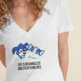 Life Is Meaningless And Everything Dies Women's Jersey Short Sleeve Deep V-Neck Tshirt