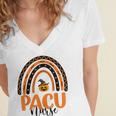 Scary Halloween Pacu Nurse Rainbow Post Anesthesia Care Unit Women's Jersey Short Sleeve Deep V-Neck Tshirt