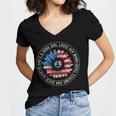 A Good Girl Loves Her Mama Jesus And America Too 4Th Of July Women's Jersey Short Sleeve Deep V-Neck Tshirt