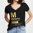 Melanin Brown Sugar Warm Honey Chocolate Black Gold Women's Jersey Short Sleeve Deep V-Neck Tshirt