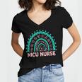 Nicu Nurse Rn Neonatal Intensive Care Nursing Women's Jersey Short Sleeve Deep V-Neck Tshirt