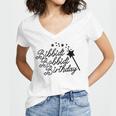 Bibbidi Bobbidi Birthday Magic Gift For Women N Girl Kid  Women's Jersey Short Sleeve Deep V-Neck Tshirt