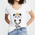 6 Year Old Gifts Cute Panda Birthday Girl 6Th Birthday Funny Women's Jersey Short Sleeve Deep V-Neck Tshirt 6 Year Old Gifts Cute Panda Birthday Girl 6Th Birthday Funny Women's Jersey Short Sleeve Deep V-Neck Tshirt