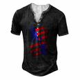 4Th Of July Usa Flag American Patriotic Statue Of Liberty Men's Henley T-Shirt Black