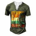 60S Outfit For Men | This Is My 60S Costume | 1960S Party  Men's Henley Button-Down 3D Print T-shirt Green