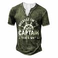 Im The Captain Boat Owner Boating Lover Boat Captain Men's Henley T-Shirt Green