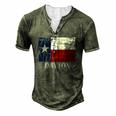 Dayton Tx Texas Flag City State Men's Henley T-Shirt Green