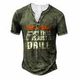 Don&8217T Panic This Is Just A Drill Tool Diy Men Men's Henley T-Shirt Green