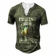Fishing Its All About Respect Men's Henley T-Shirt Green