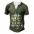 Fishing Pull Me Back In The Boat Men's Henley T-Shirt Green