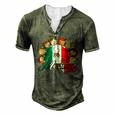 Hispanic Heritage Month  Mexico Pride Mexican Flag Kids  Men's Henley Button-Down 3D Print T-shirt Green