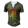 Meat Smoking Bbq Grill Lover Pit Master Smoke Meat V2 Men's Henley T-Shirt Green